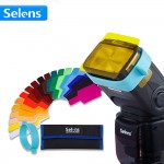 20pcs Selens SE-CG20 Flash Gel Color Filters for Metz Godox D7100 SB910 Speedlite Speedlight Flashgun Lighting Control Modifier