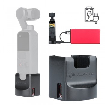 ULANZI OP2 Fixed Charging Base for DJI osmo pocket, USB Tybe-C Charging Cable Base with 1/4 Screw osmo pocket Accessories