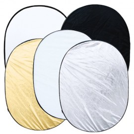 New Hot 5 in 1 collapsible reflector oval photo studio 90 x 120 cm (35 x 47 )