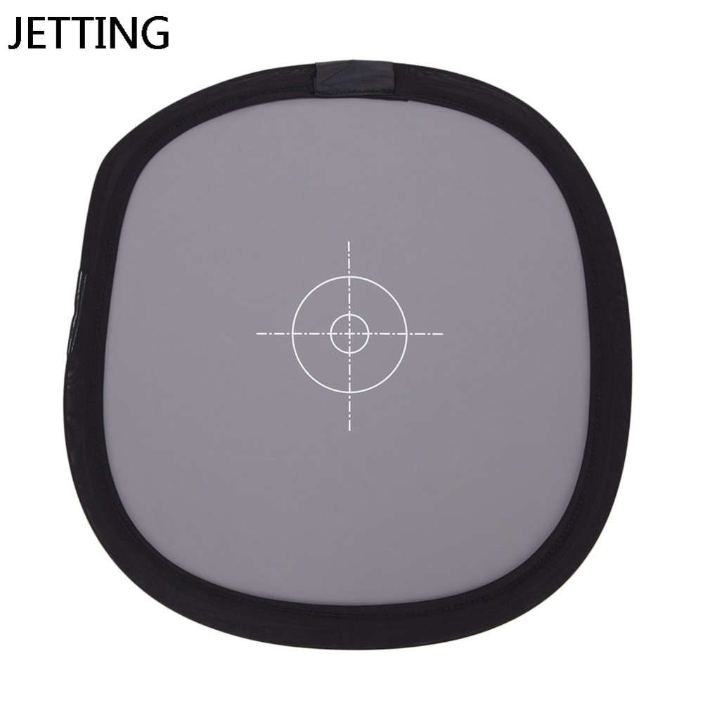 Pu New 12  Inch 30cm 18% unfoldable Gray Card Reflector White Balance Double Face Focusing Board With Carry Bag