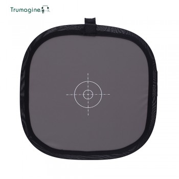 TRUMAGINE 30CM Portable Foldable Gray Card Light Reflector White Balance Double Face Focusing Board with Carry Bag