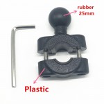 rail mount w/ 1 inch ball car headrest , motorcycle scooter rearview mirror stem bar mount for gar min gopro for ram mounts
