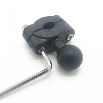 rail mount w/ 1 inch ball car headrest , motorcycle scooter rearview mirror stem bar mount for gar min gopro for ram mounts