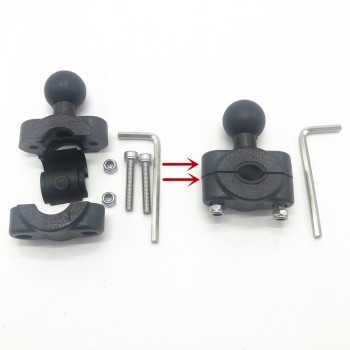 rail mount w/ 1 inch ball car headrest , motorcycle scooter rearview mirror stem bar mount for gar min gopro for ram mounts