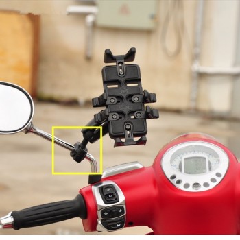 rail mount w/ 1 inch ball car headrest , motorcycle scooter rearview mirror stem bar mount for gar min gopro for ram mounts