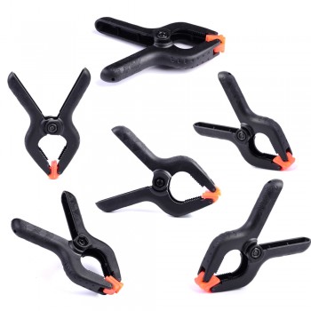 Tracking Number+ 6 Pcs 3.5-inch( 3.5) 9CM Photography Studio Background stand holder Clips Backdrop Clamps Pegs Photo Equipment