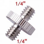 Camera Accessories 1pc New 1/4 Male to 1/4 Male Threaded Adapter 1/4 Inch Double Male Screw Adapter Supports Tripod Mayitr