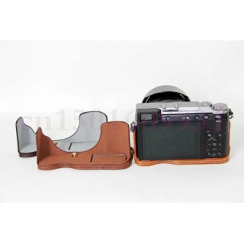 PU Leather Camera Bag Half Case Cover For Panasonic For Lumix DMC-GX80 DMC-GX85 GX80 GX85 Camera Half Body Set