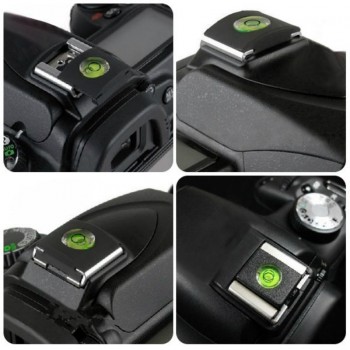 Camera Accessories Universal DSLR Camera Bubble Spirit Level + Hot Shoe Protector Cover For Nikon Canon Casio Fuji Samsung