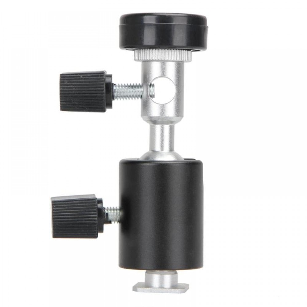 ALLOYSEED 360 Degree Camera Flash Hot Shoe Adapter Umbrella Holder Light Stand Bracket Type C Photography Accessories