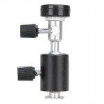 ALLOYSEED 360 Degree Camera Flash Hot Shoe Adapter Umbrella Holder Light Stand Bracket Type C Photography Accessories