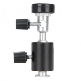 ALLOYSEED 360 Degree Camera Flash Hot Shoe Adapter Umbrella Holder Light Stand Bracket Type C Photography Accessories