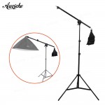75-140cm / 30-55 Studio Photo Telescopic Boom Arm Top Light w/ Sandbag with 2m Light stand for Speedlite / Mini Flash Strobe