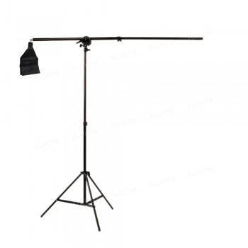 75-140cm / 30-55 Studio Photo Telescopic Boom Arm Top Light w/ Sandbag with 2m Light stand for Speedlite / Mini Flash Strobe