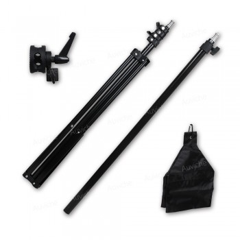 75-140cm / 30-55 Studio Photo Telescopic Boom Arm Top Light w/ Sandbag with 2m Light stand for Speedlite / Mini Flash Strobe