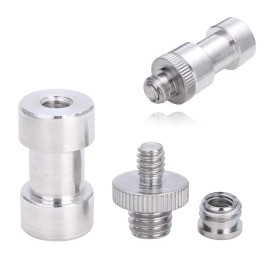 Mayitr 1pc Male To Female Screw Adapter 1/4 3/8 Mount Set Thread Screw Adapters Convert For Camera Tripod Light Stand