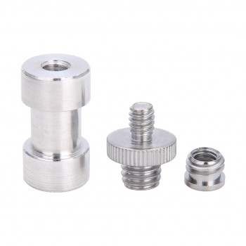 Mayitr 1pc Male To Female Screw Adapter 1/4 3/8 Mount Set Thread Screw Adapters Convert For Camera Tripod Light Stand