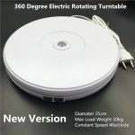 10 25cm Led Light 360 Degree Electric Rotating Turntable for Photography accessories Max Load 10kg 220V 110V fotografia