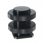 Metal shockproof clip Hot shoe Adapter 5/8 inch 1/4 inch Screw for Camera tripod head Microphone Mic Mount Bracket