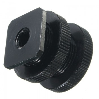 Metal shockproof clip Hot shoe Adapter 5/8 inch 1/4 inch Screw for Camera tripod head Microphone Mic Mount Bracket