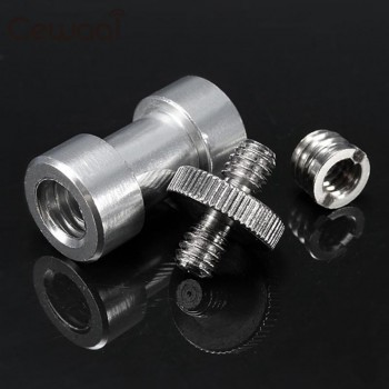 6 In 1 1/4 3/8 Monopod Tripod Screw Mount Bracket Holder Camera Spigot Adapter