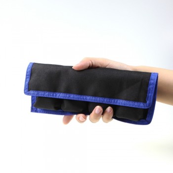 Selens Lithium Battery Storage Pouch for Canon LP-E6 LP-E8 Sony NP-FW50 EN-EL14 EN-EL15 4 Pockets Waterproofed Nylon Bag