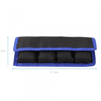 Selens Lithium Battery Storage Pouch for Canon LP-E6 LP-E8 Sony NP-FW50 EN-EL14 EN-EL15 4 Pockets Waterproofed Nylon Bag