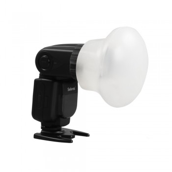 Selens Magnetic Silicon Light Diffuser Rubber Sphere Modular Flash Accessories for Canon Nikon Yongnuo on-Camera Speedlite