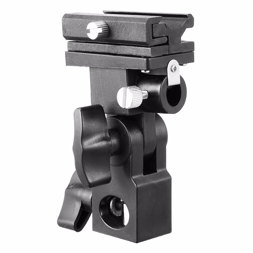 B Type Flash Hot Shoe Mount Bracket B Type Umbrella Holder Speedlite For Canon Flash Swivel Light Stand