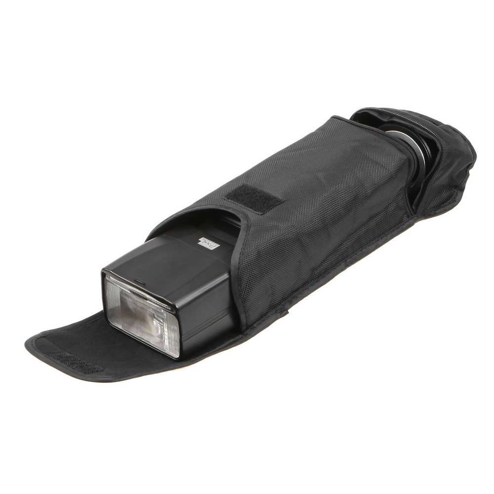 Meking Multifunction Portable Flash Pouch Nylon Bag for Yongnuo Godox Canon Nikon Speedlite Telephoto Zoom Lens Carrying Case