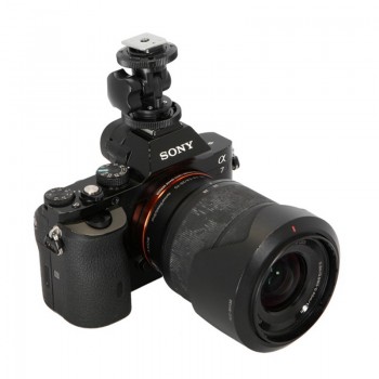 Meking Rotatable Dual Hot Shoe Adapter Bracket Holder Mount For LED Video Light DSLR Camera Hotshoe Adapter Angle Adjustable
