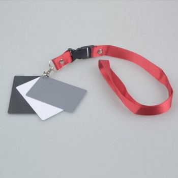 3 in 1 Digital Camera White Black Grey Balance Cards Gray Card 18 Degree S Size with Neck Strap Photography for Digital Cameras