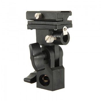 High Quality B Type Universal Mount Flash Hot Shoe Adapter Trigger Umbrella Holder Swivel Light Stand Bracket