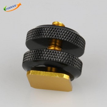 VODOOL Hot Shoe 1Pc 1/4 Tripod Screw to Flash Hot Shoe Adapter Holder Mount Photo Studio Accessories for NIKON SC-28 FLASH