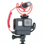 Ulanzi V2 Vlog Case Accessories for Gopro Hero 7 6 5 Plastic Housing with Extend Microphone Port Cold Shoe Mount