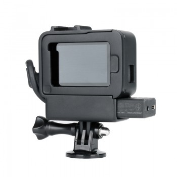 Ulanzi V2 Vlog Case Accessories for Gopro Hero 7 6 5 Plastic Housing with Extend Microphone Port Cold Shoe Mount