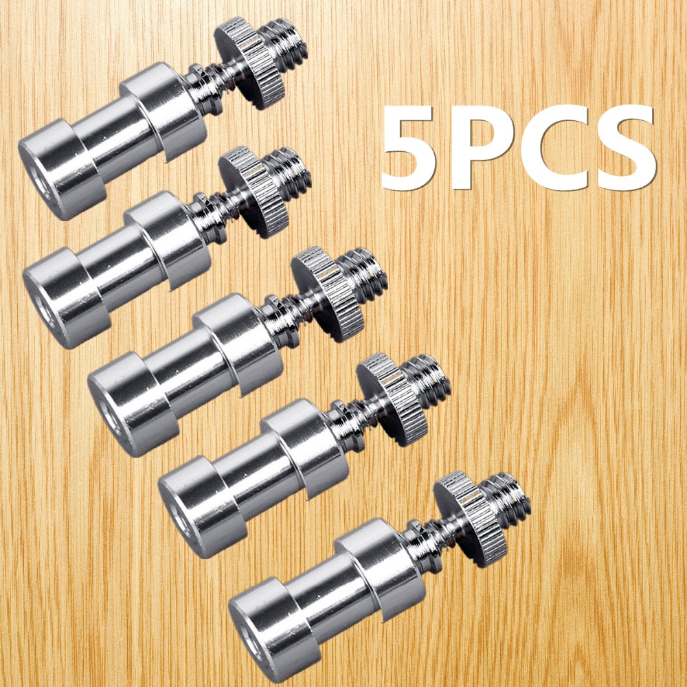 5Pcs 1/4 to 3/8 Thread Screw Mount Adapter Tripod Plate Screw EB mount for Camera Flash Tripod Light Stand Male to Female