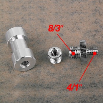 5Pcs 1/4 to 3/8 Thread Screw Mount Adapter Tripod Plate Screw EB mount for Camera Flash Tripod Light Stand Male to Female