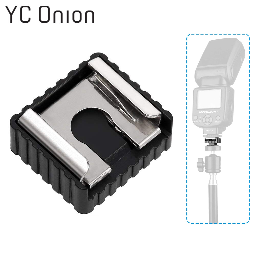 3 PCS Universal Hot Shoe Mount Adapter with 1/4 Screw Tripod Flash Bracket Speedlight Stand Light Holder for Studio DSLR Camera