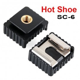 1pcs New Camera Metal Hot Shoe Mount Adapter To 1/4 Screw Thread For Studio Light Tripod  P17 0.3