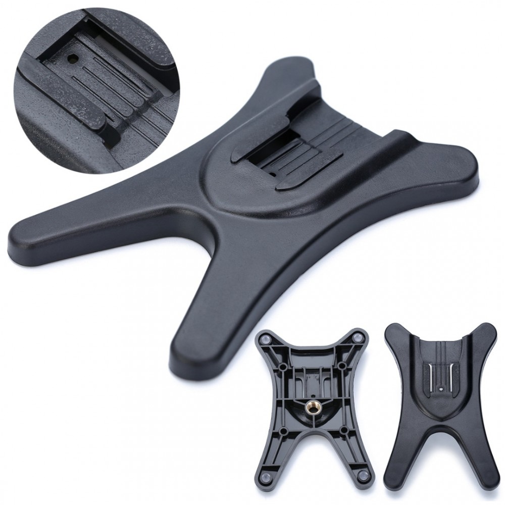 Mayitr 1pc Universal Hot Shoe Flash Plastic Black Flash  Light Stand Base Holder For Nikon Speedlite Canon