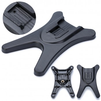 Mayitr 1pc Universal Hot Shoe Flash Plastic Black Flash  Light Stand Base Holder For Nikon Speedlite Canon