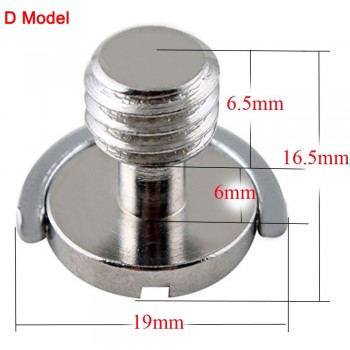 Kaliou Photo Studio Accessory Precision C-Ring D-Ring 1/4 Tripod Screw 3/8 Camera Screw for Quick Release Plate Camera Tripod
