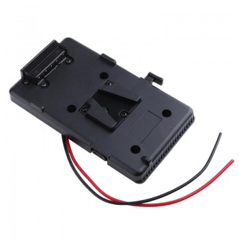 14*8.2*2cm Back Pack Plate Adapter V-shoe V-Mount V-Lock Battery External Battery External For DSLR Camcorder Video Light