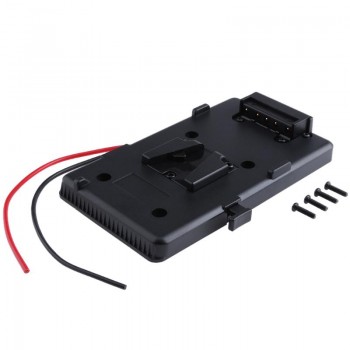 14*8.2*2cm Back Pack Plate Adapter V-shoe V-Mount V-Lock Battery External Battery External For DSLR Camcorder Video Light
