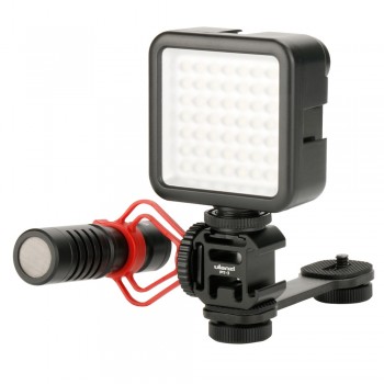 3 in 1 Triple Hot Shoe Mount Adapter Extension Bracket Holder Boya BY-MM1 Microphone Stand for zhiyun Smooth 4 DJI OSMO mobile 2