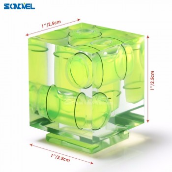 Universal 3-Axis Hot Shoe Fixed Bubble Spirit Level 3D Spirit Level For Canon/Nikon/Pentax DSLR Camera Photography Accessories