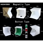 Portable Folding Studio Diffuse Soft Box With LED Light Black White Photography Background Photo Studio box
