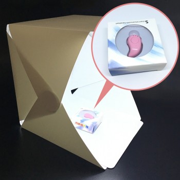 Portable Folding Studio Diffuse Soft Box With LED Light Black White Photography Background Photo Studio box