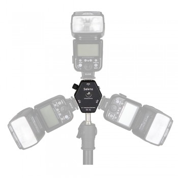 3 in 1  SE-31 Triple Head hot shoe Mount Flash Bracket Adapter Flash Light Bracket Light Stand Umbrella Holder For Speedlight